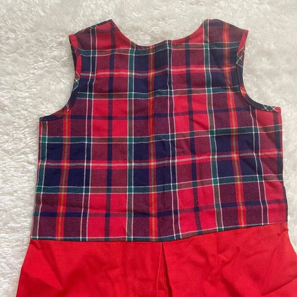 Children: Girls plaid romper/skort, Sears brand 6 - Vintage - Picture 11 of 12